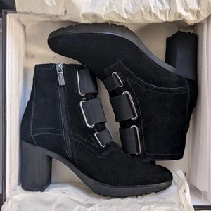 VALDINI Canada JADER black suede boots size 7.5 waterproof